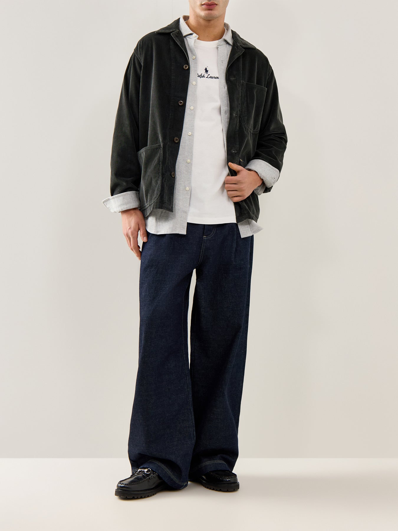 Corduroy Overshirt Grey