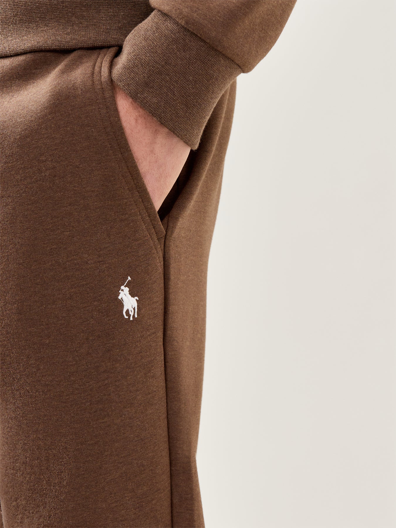 Double Knit Joggers Brown