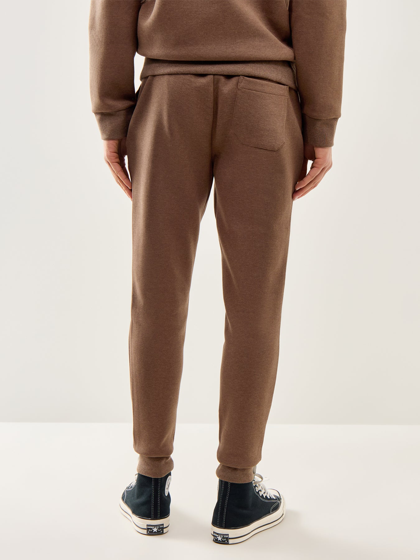 Double Knit Joggers Brown