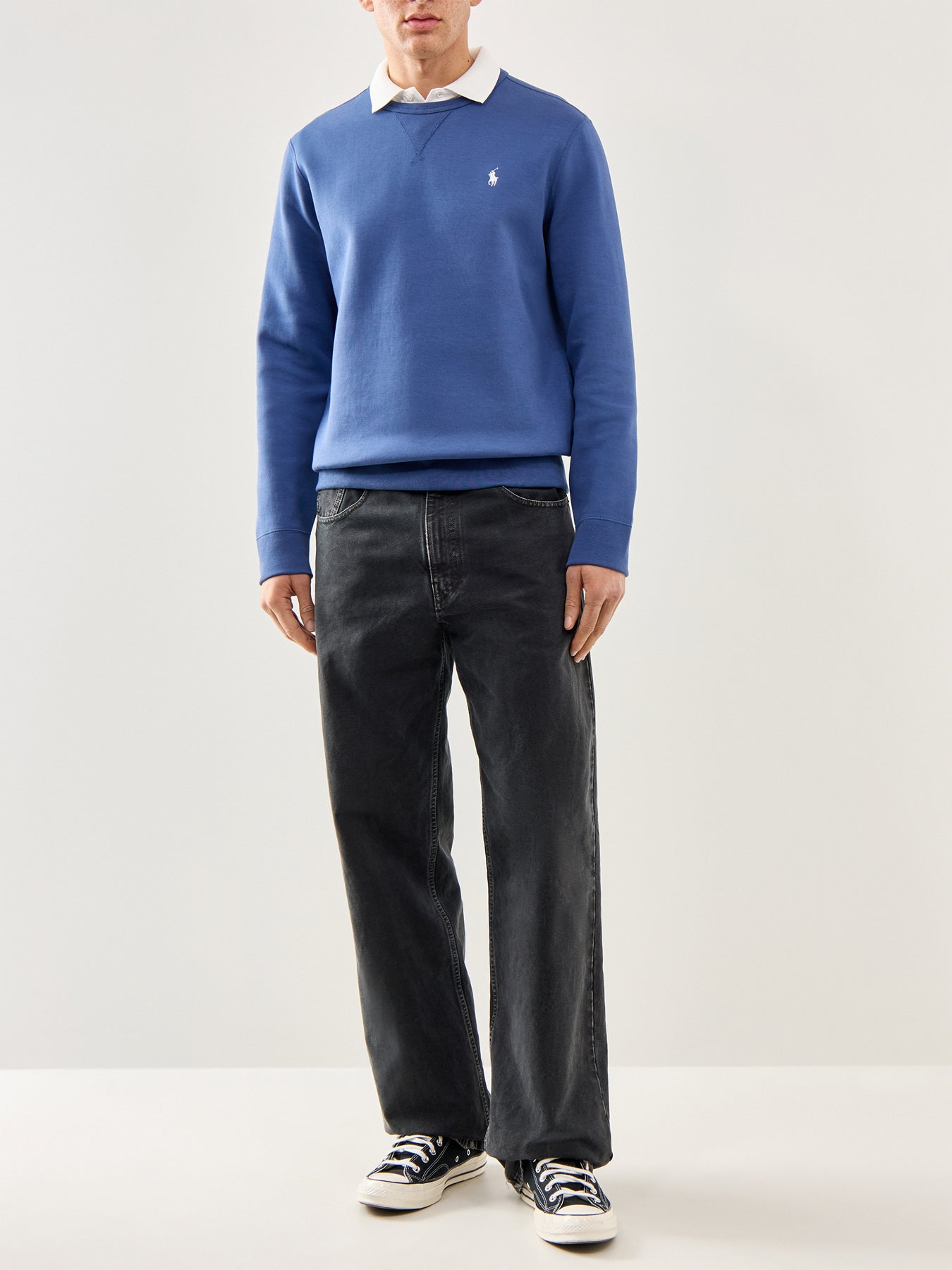 Double Knit Crew Sweat Blue