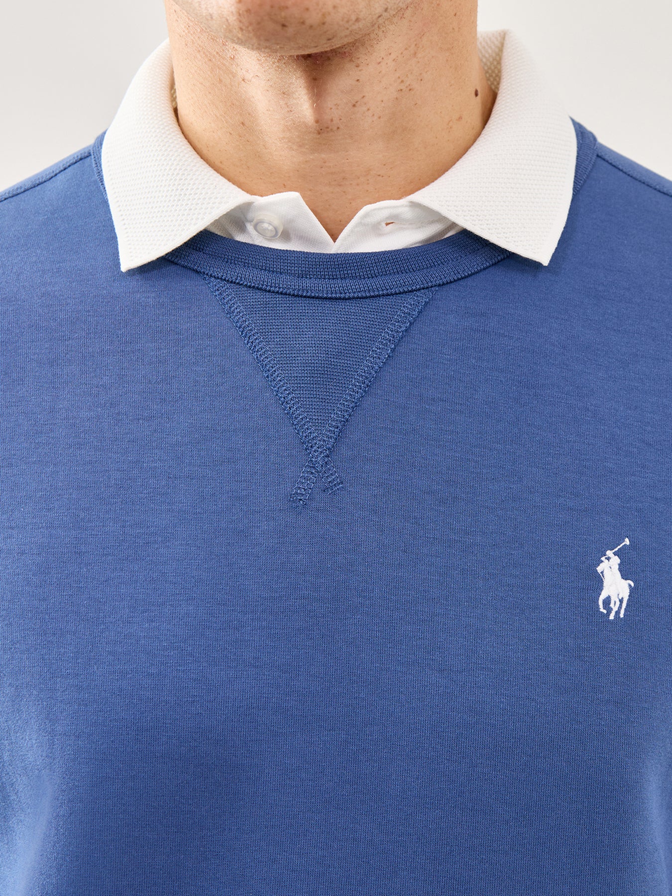 Double Knit Crew Sweat Blue