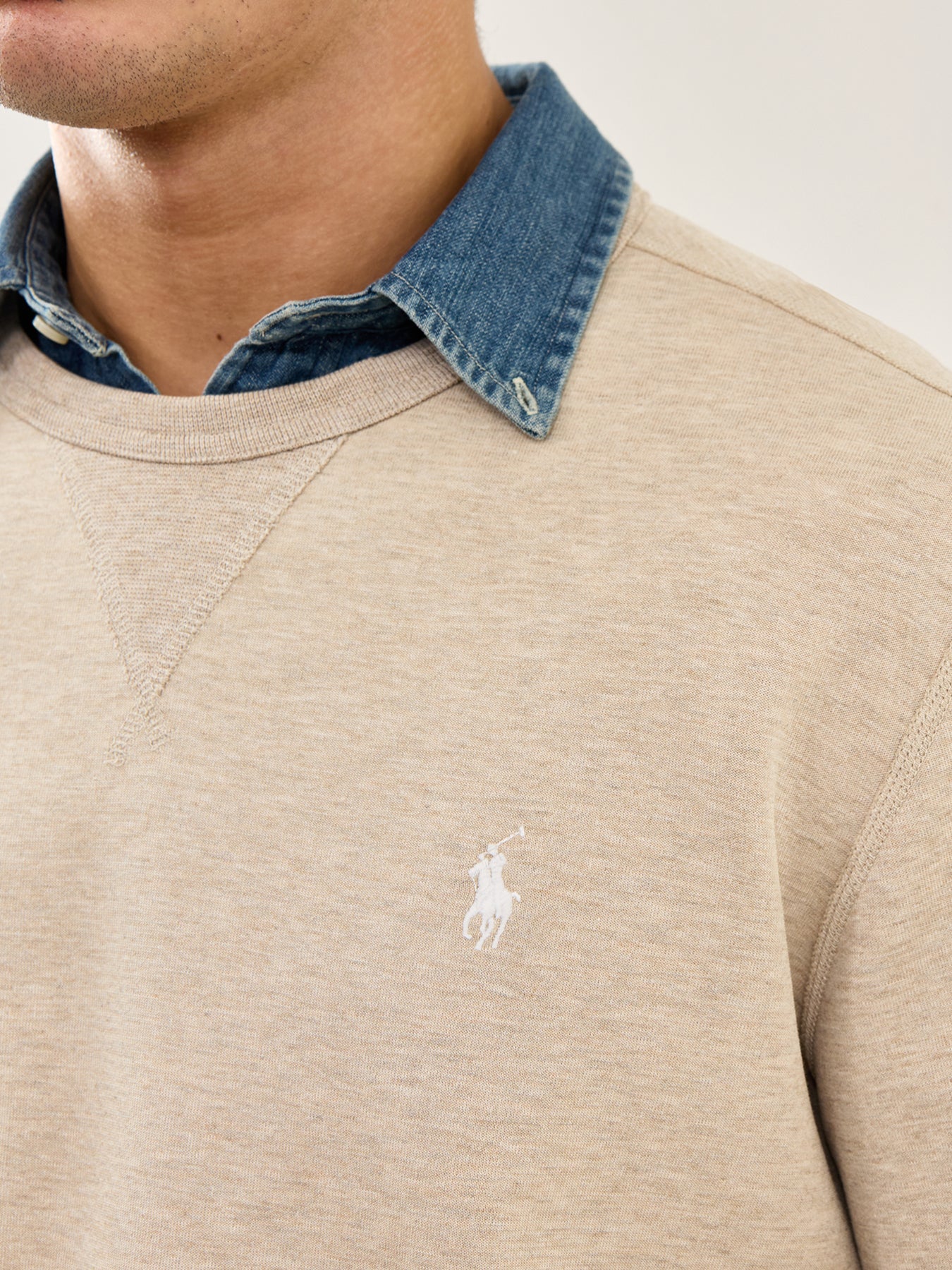 Double Knit Crew Sweat Beige