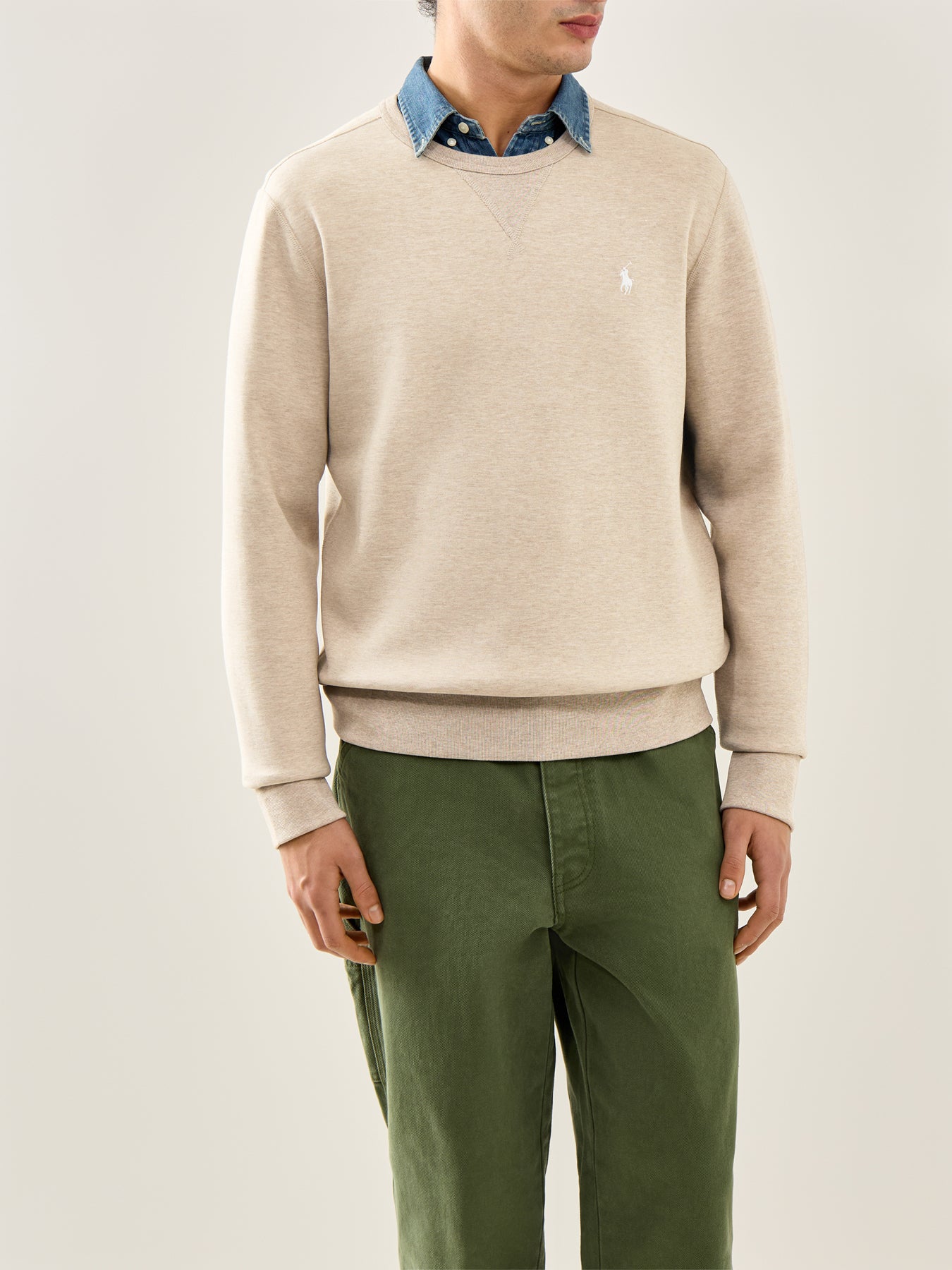 Double Knit Crew Sweat Beige
