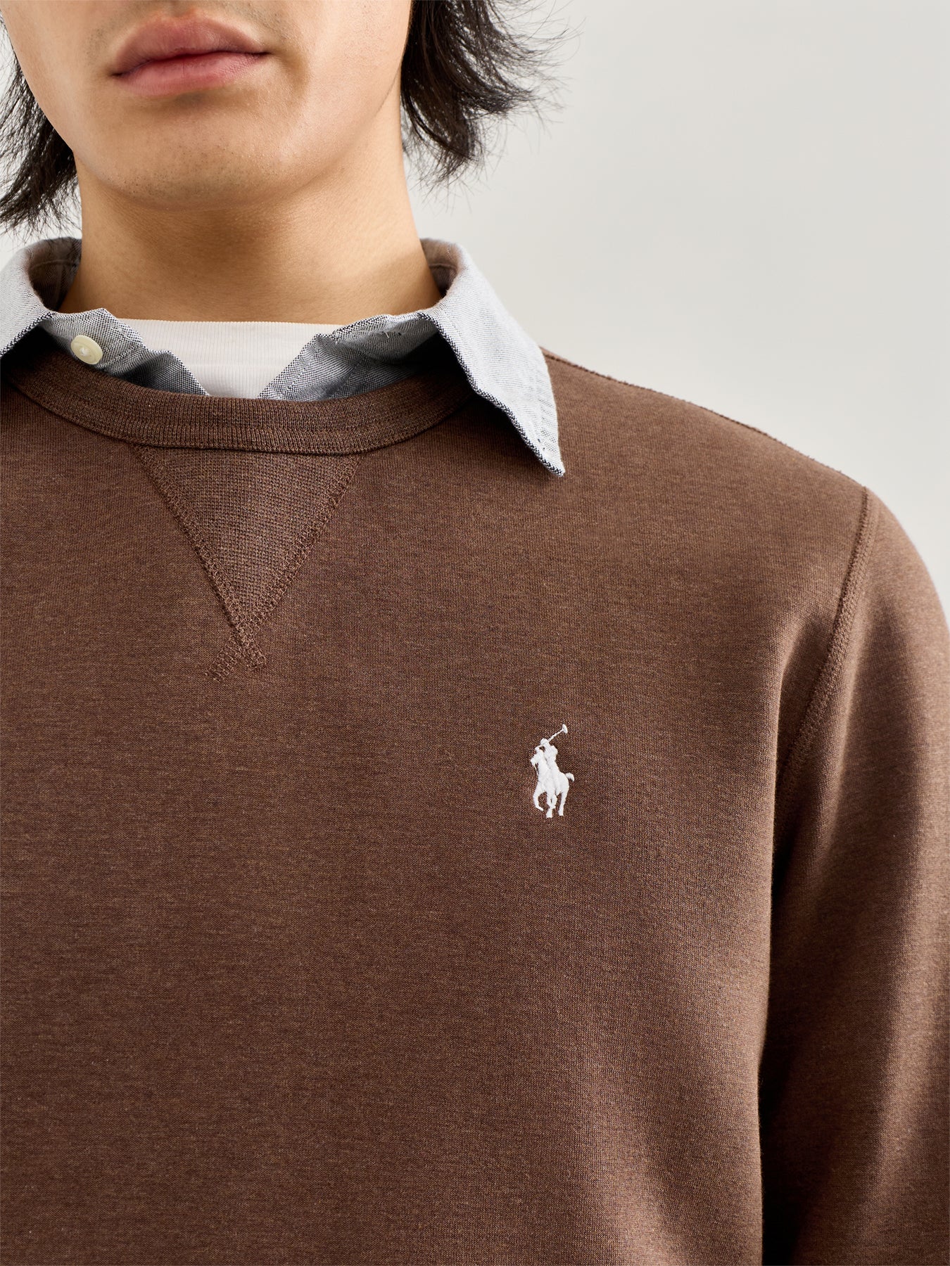 Double Knit Crew Sweat Brown