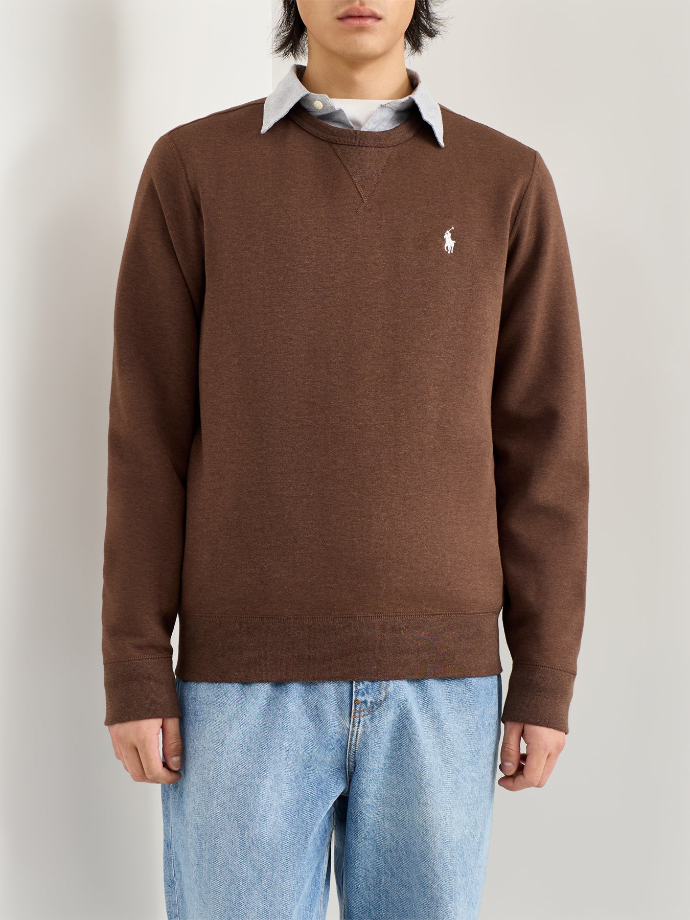 Double Knit Crew Sweat Brown