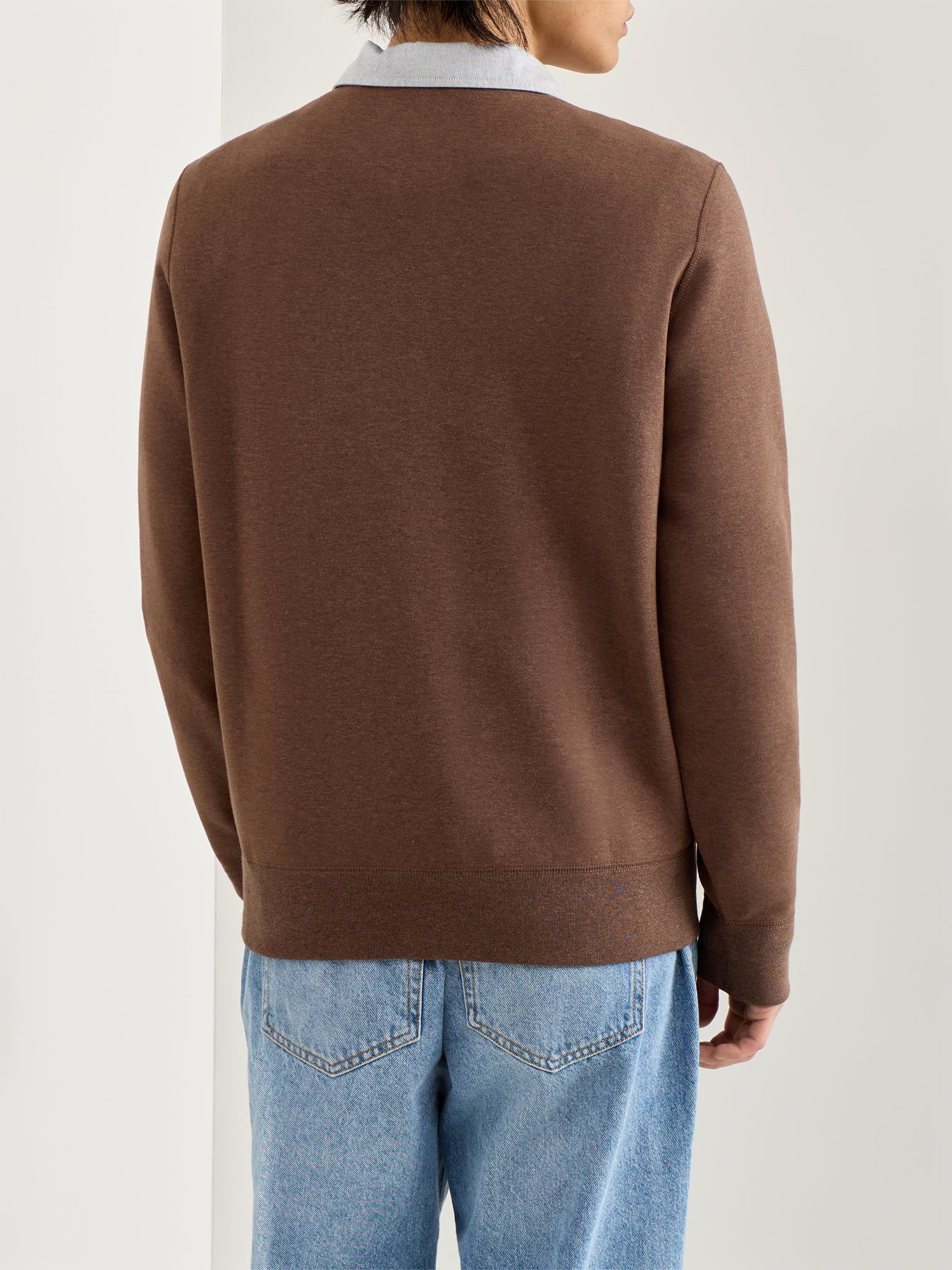 Double Knit Crew Sweat Brown