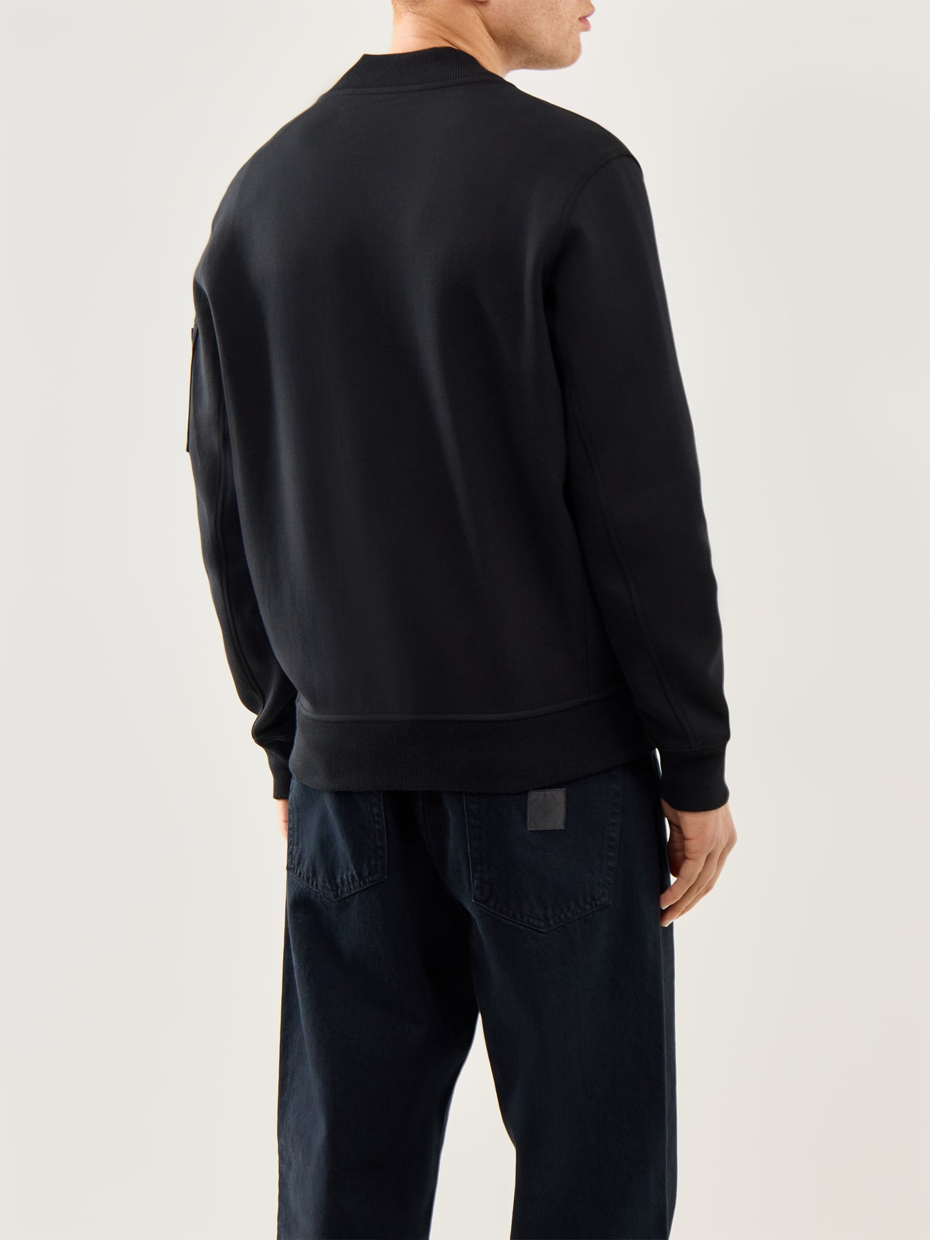 Double Knit Bomber Black