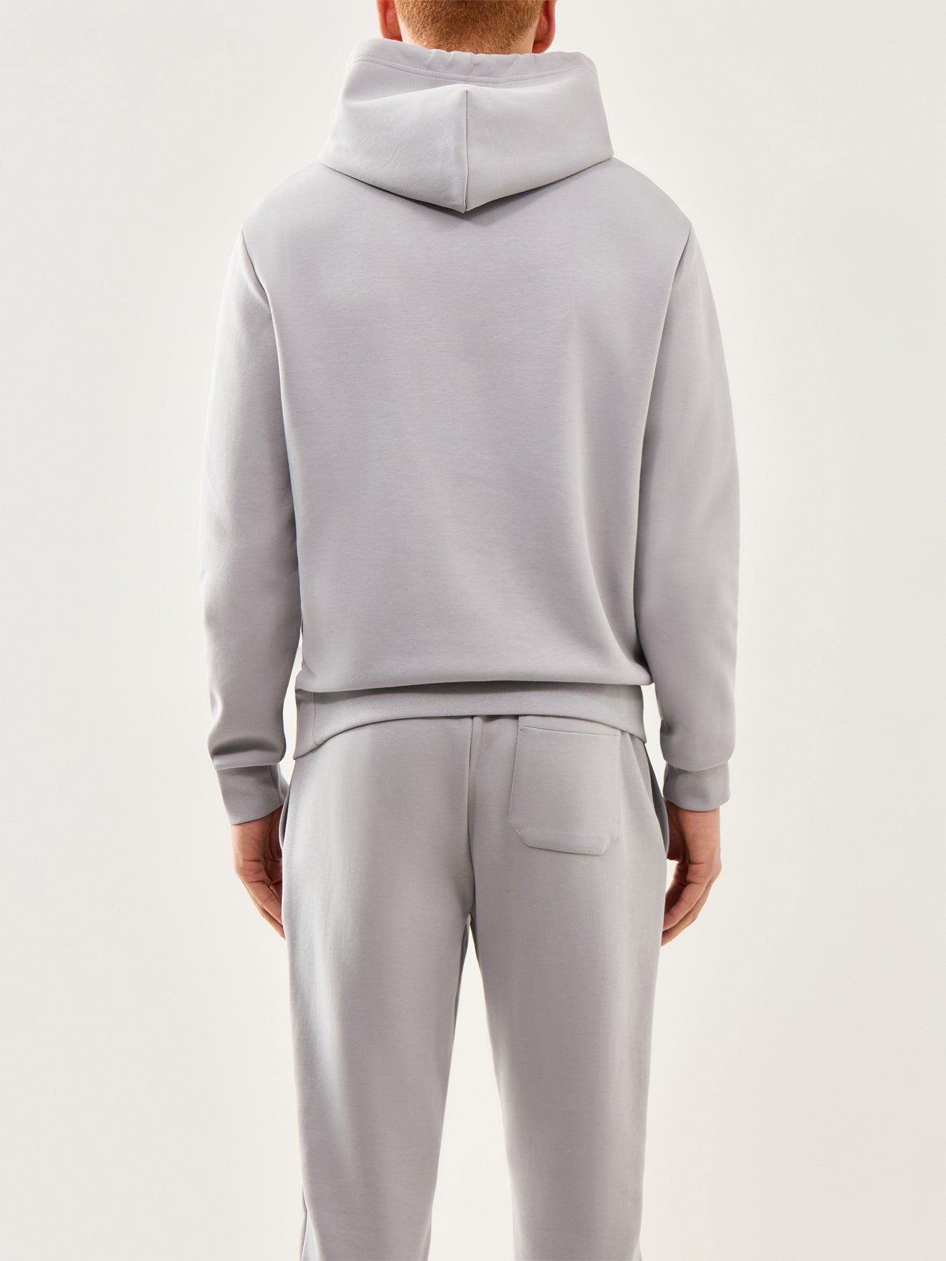 Double Knit Central Rope Logo Hoodie Grey