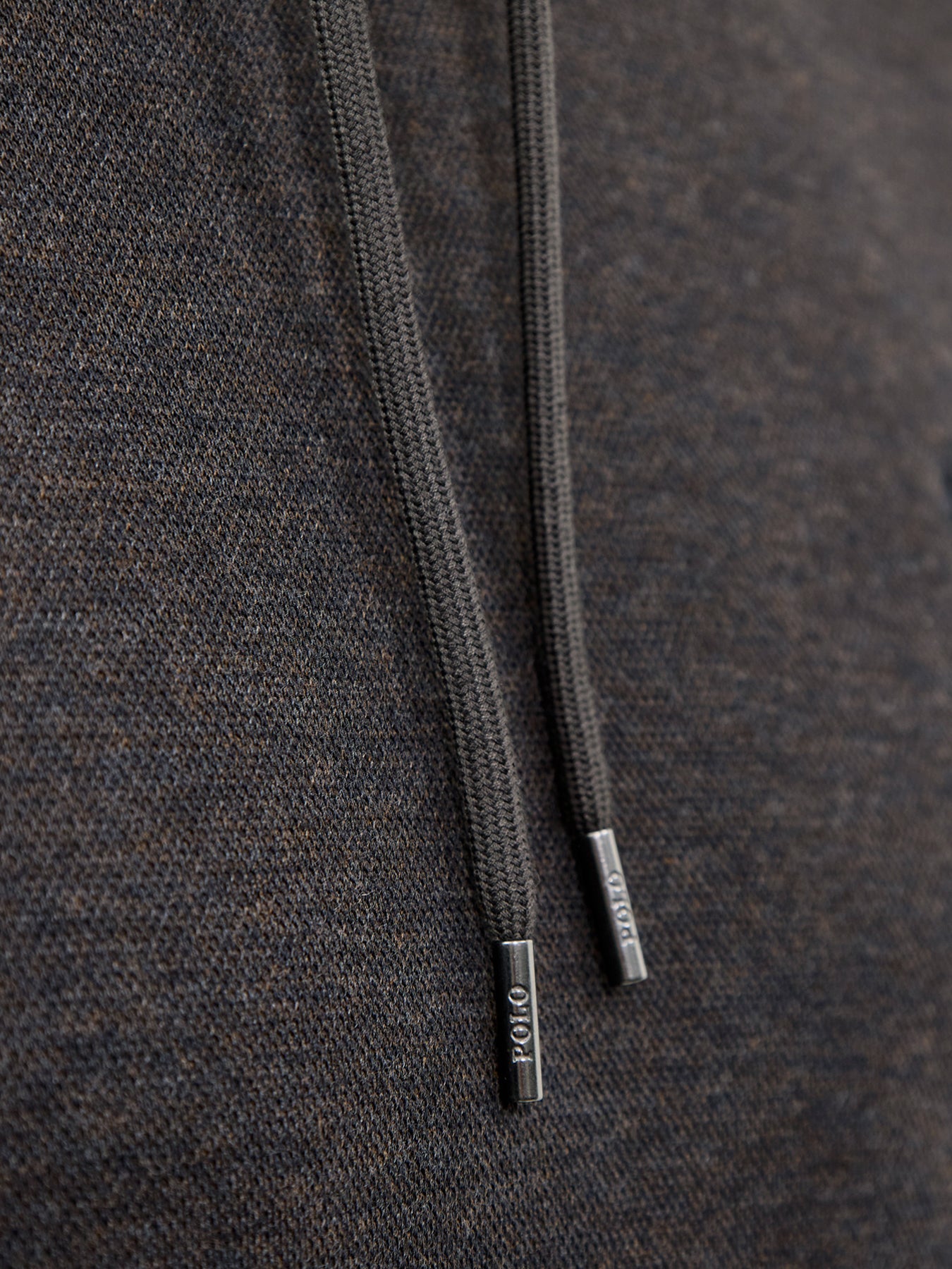Double Knit Pullover Hoodie Grey