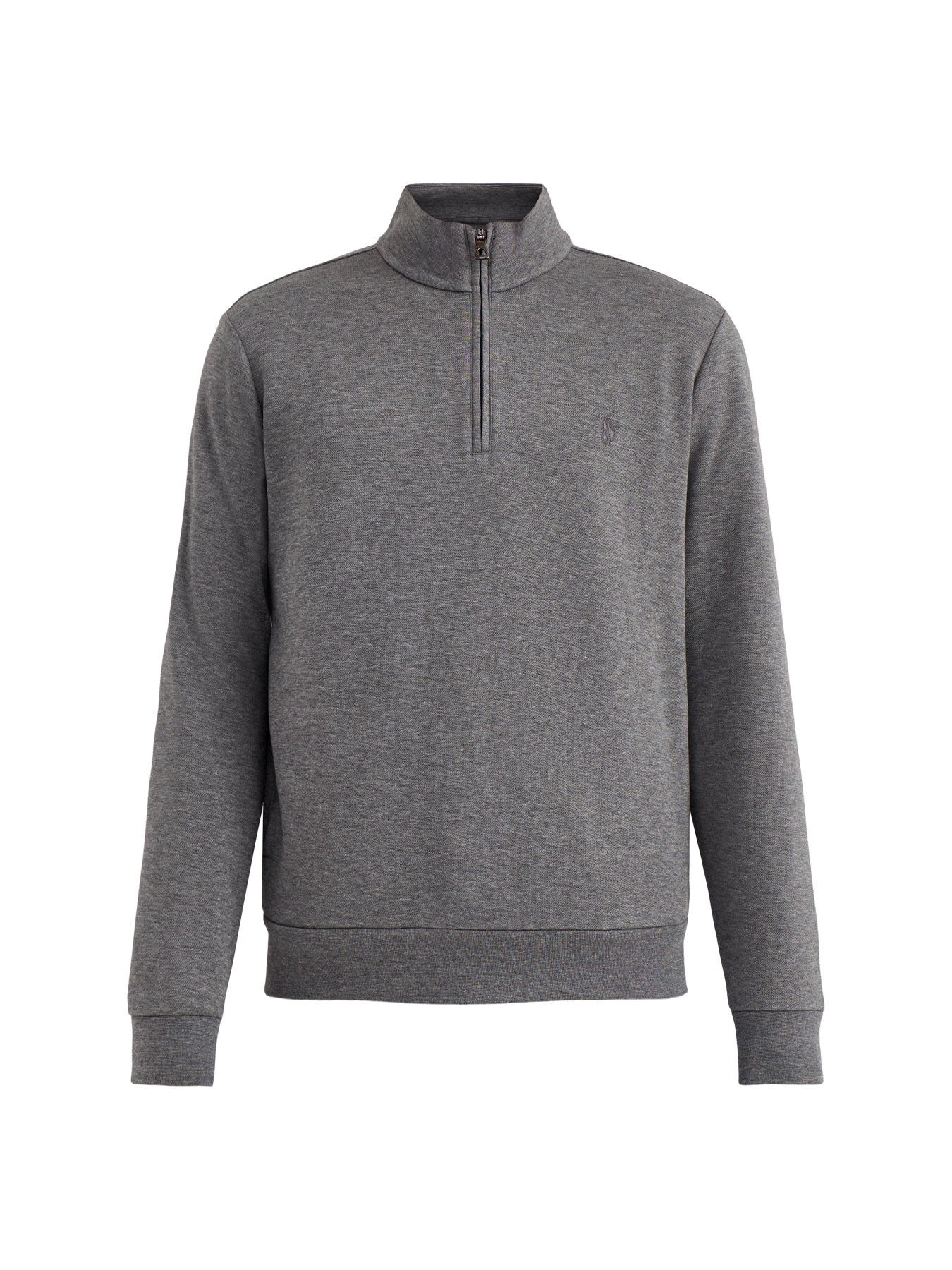 Lightweight Double Knit Quarter Zip Grey