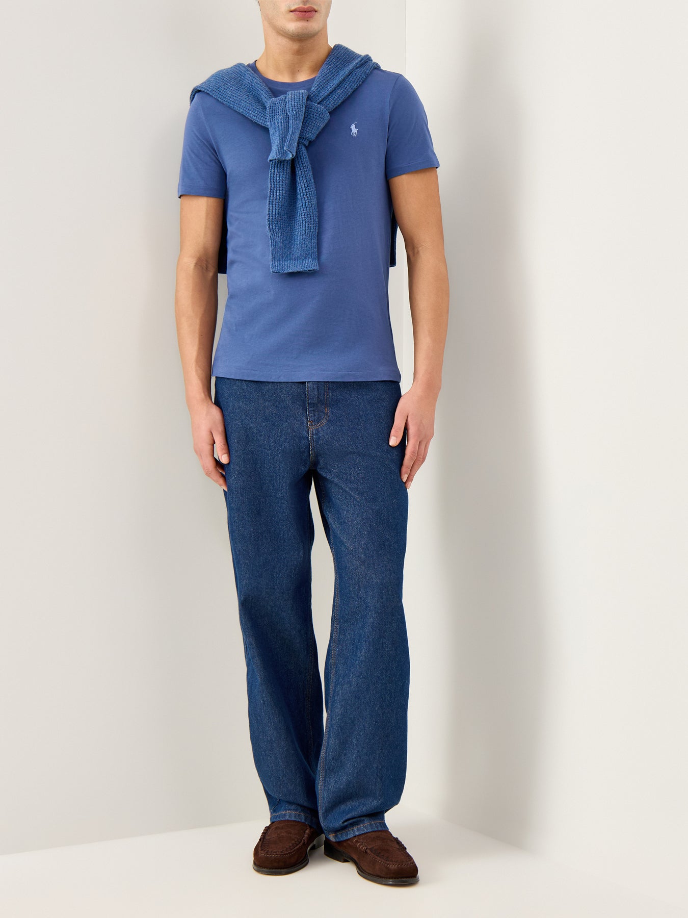 Basic Cotton Tee Navy