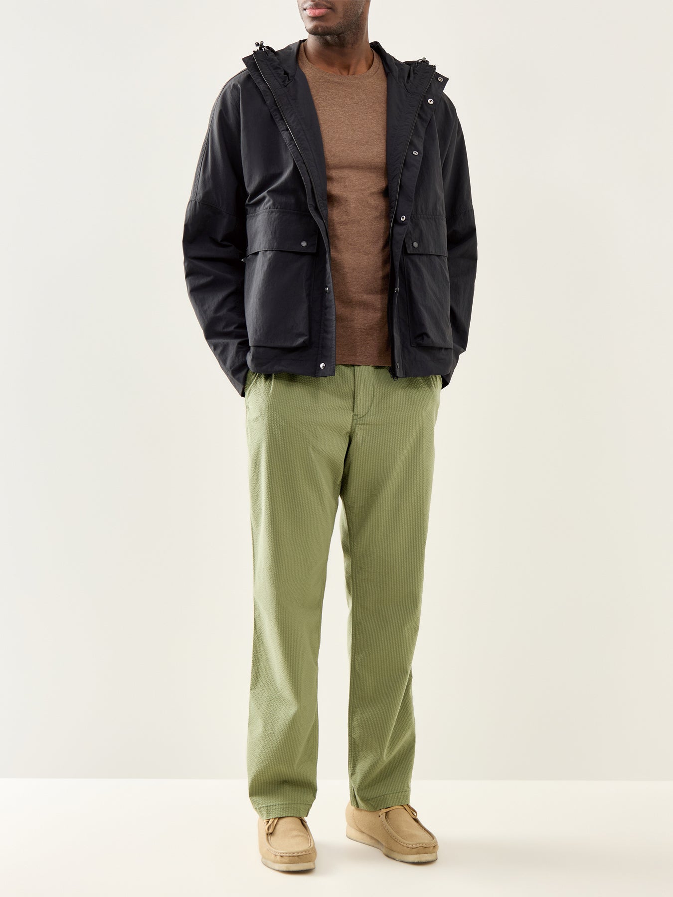 Basic Cotton T-Shirt Brown