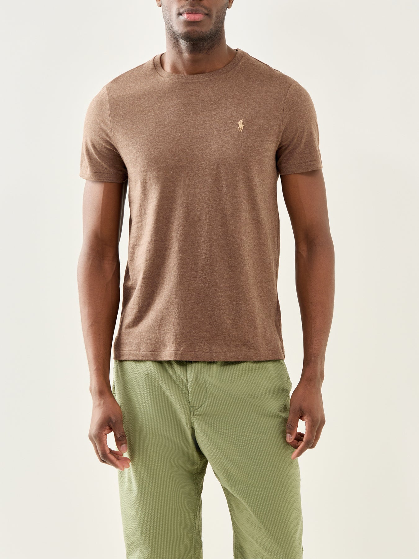 Basic Cotton T-Shirt Brown