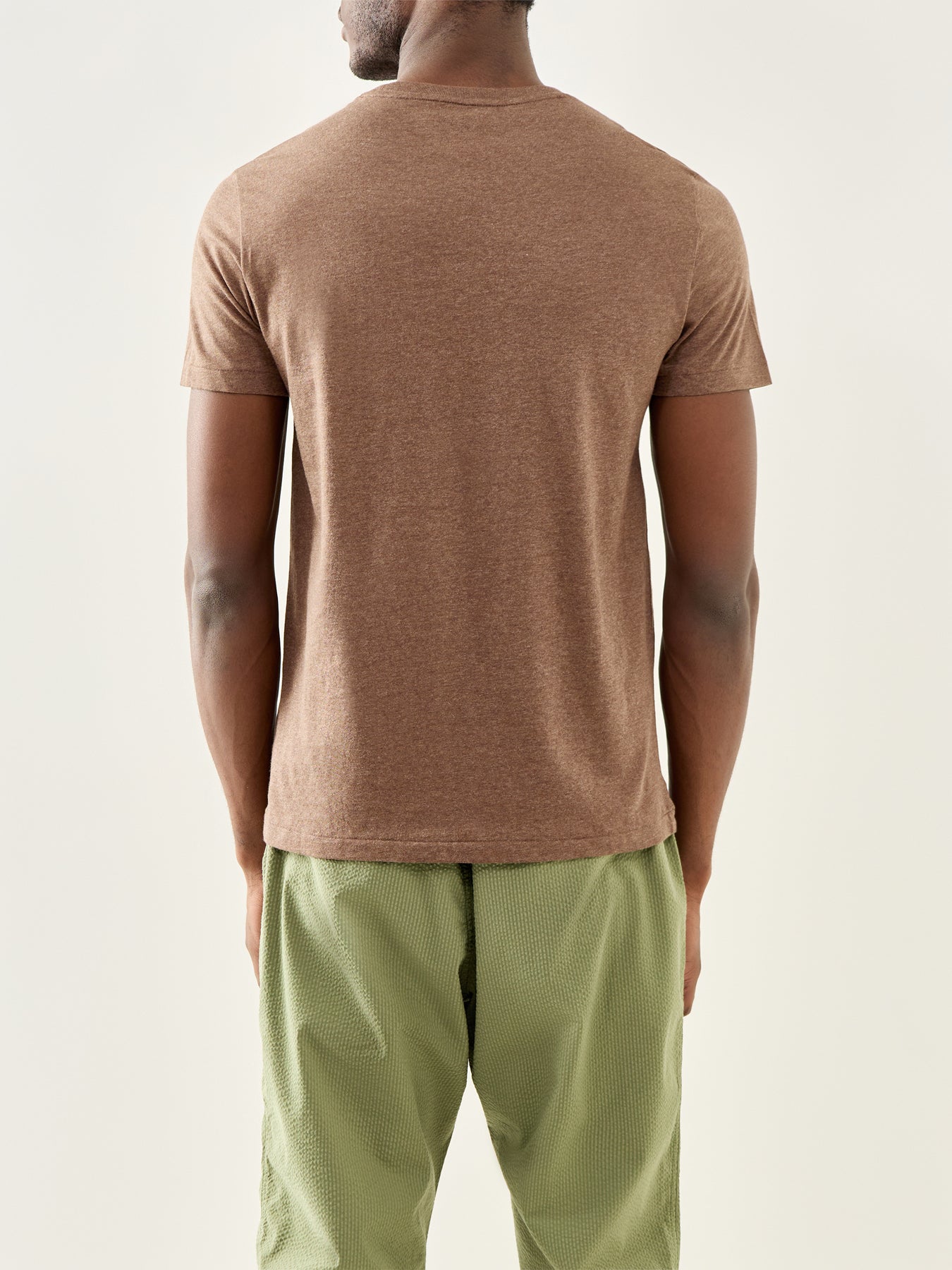 Basic Cotton T-Shirt Brown