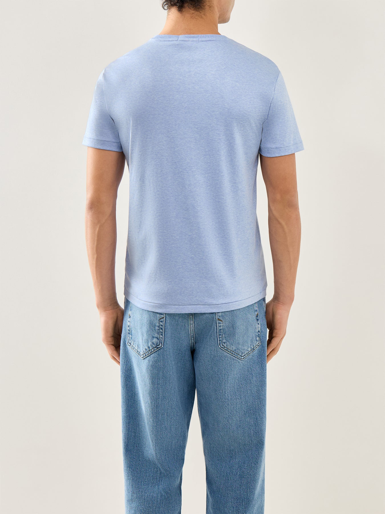 Pima Multicoloured Logo Tee Blue