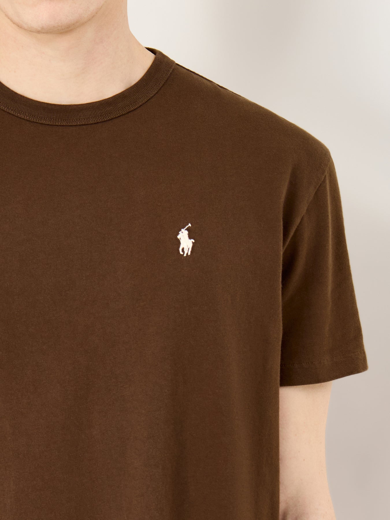 Heavy Jersey Crew Neck Tee Dark Beech