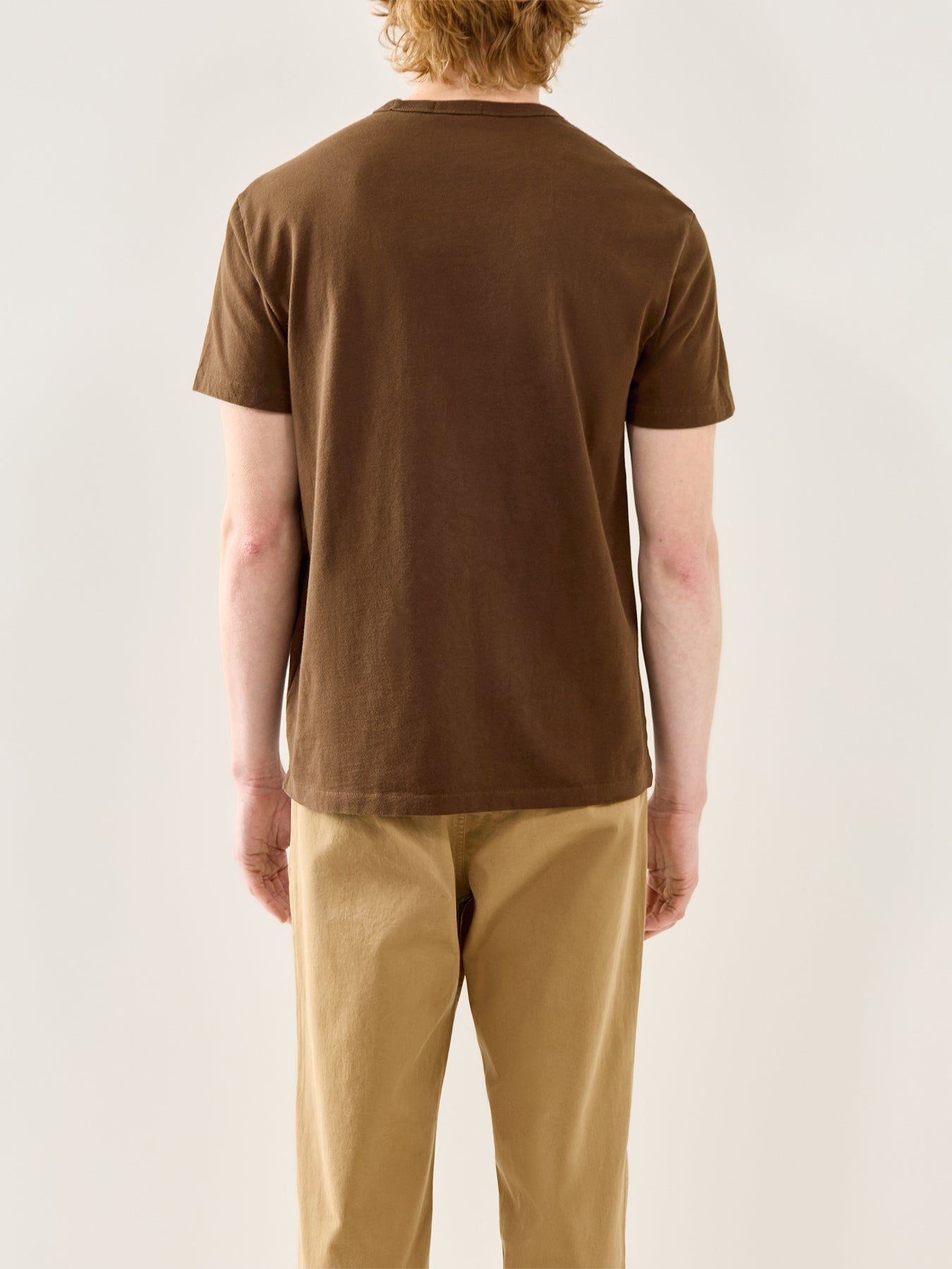 Heavy Jersey Crew Neck Tee Dark Beech