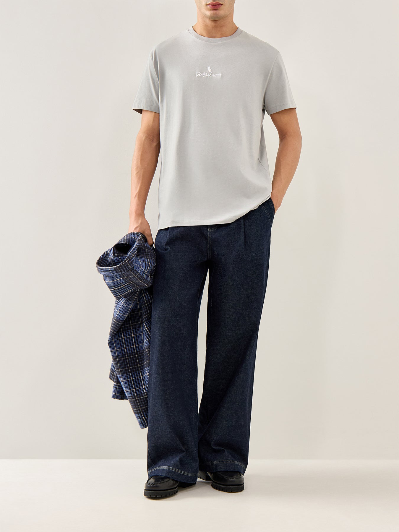 Central Rope Logo T-Shirt Grey
