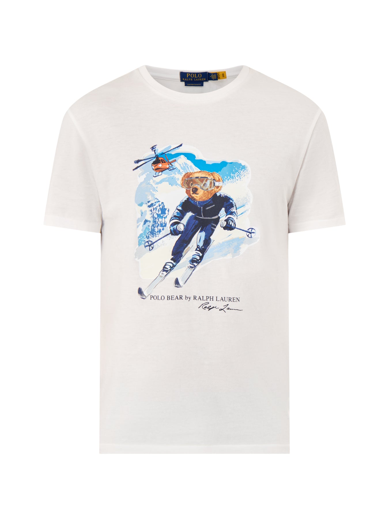Ski Bear Graphic T-Shirt White
