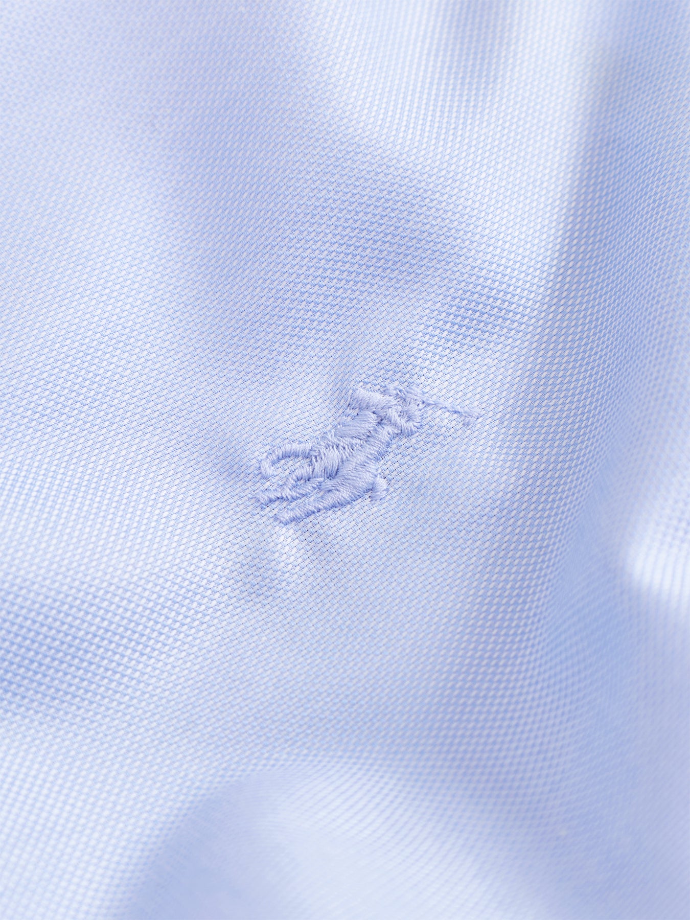 Custom Fit Textured Tonal Oxford Shirt White