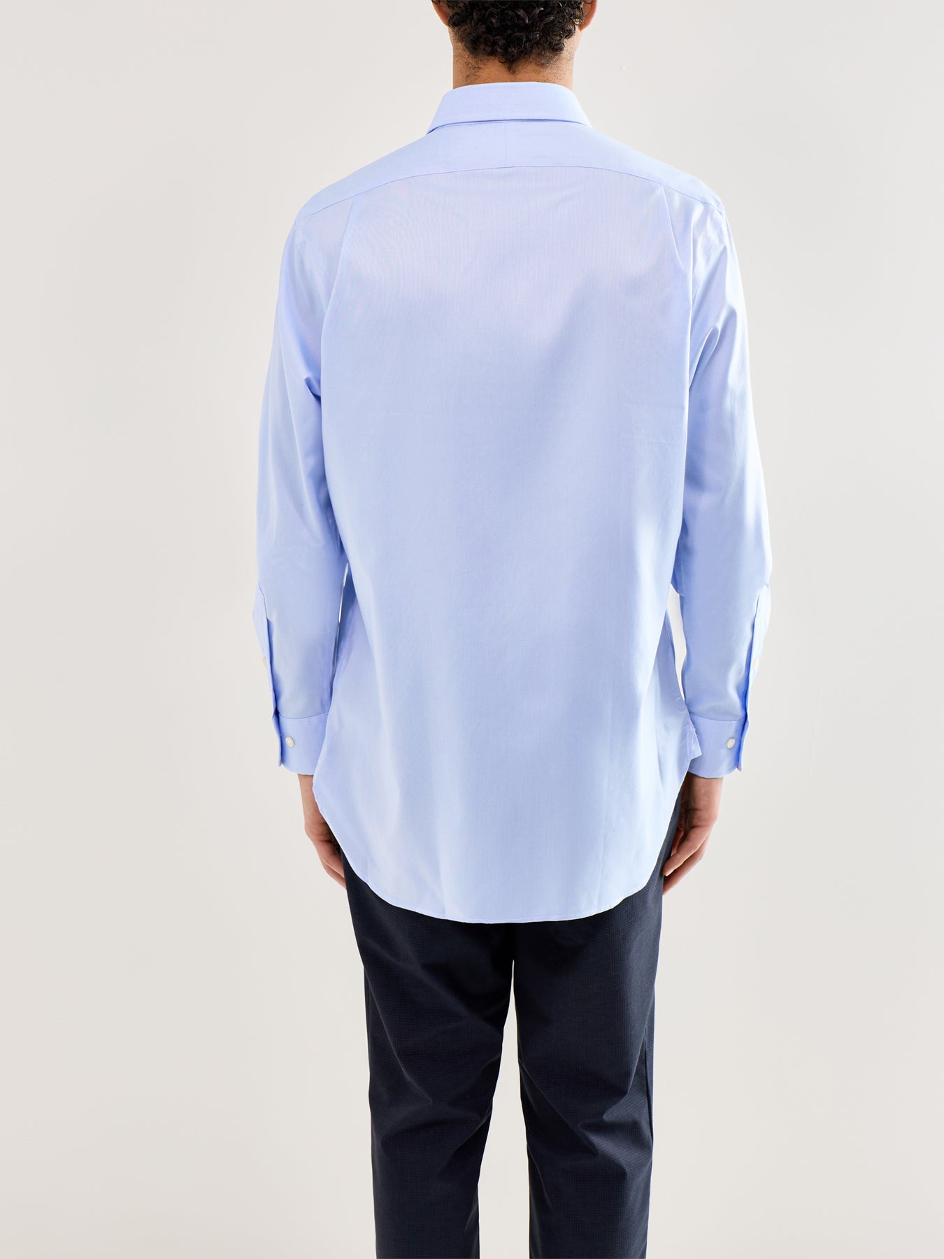 Custom Fit Textured Tonal Oxford Shirt White