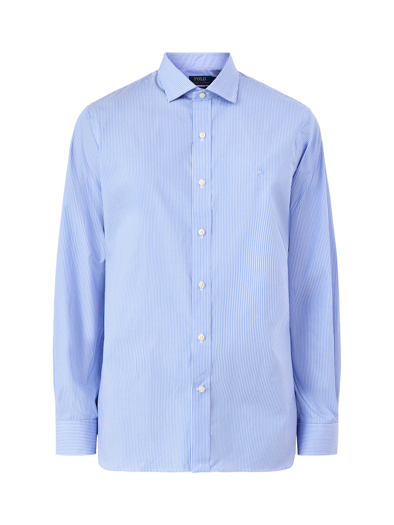 Custom Fit Multi Stripe Dress Shirt Sky Blue