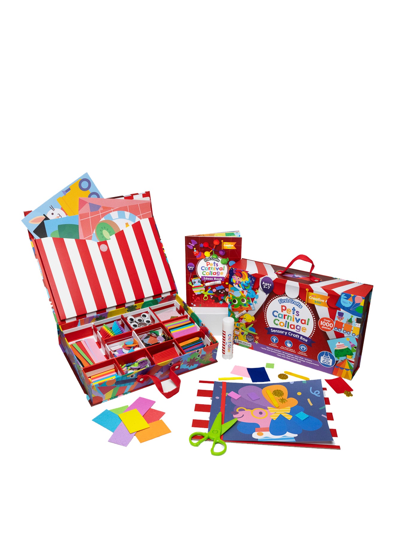 Collage Sensory Craft Box Pets Carnival