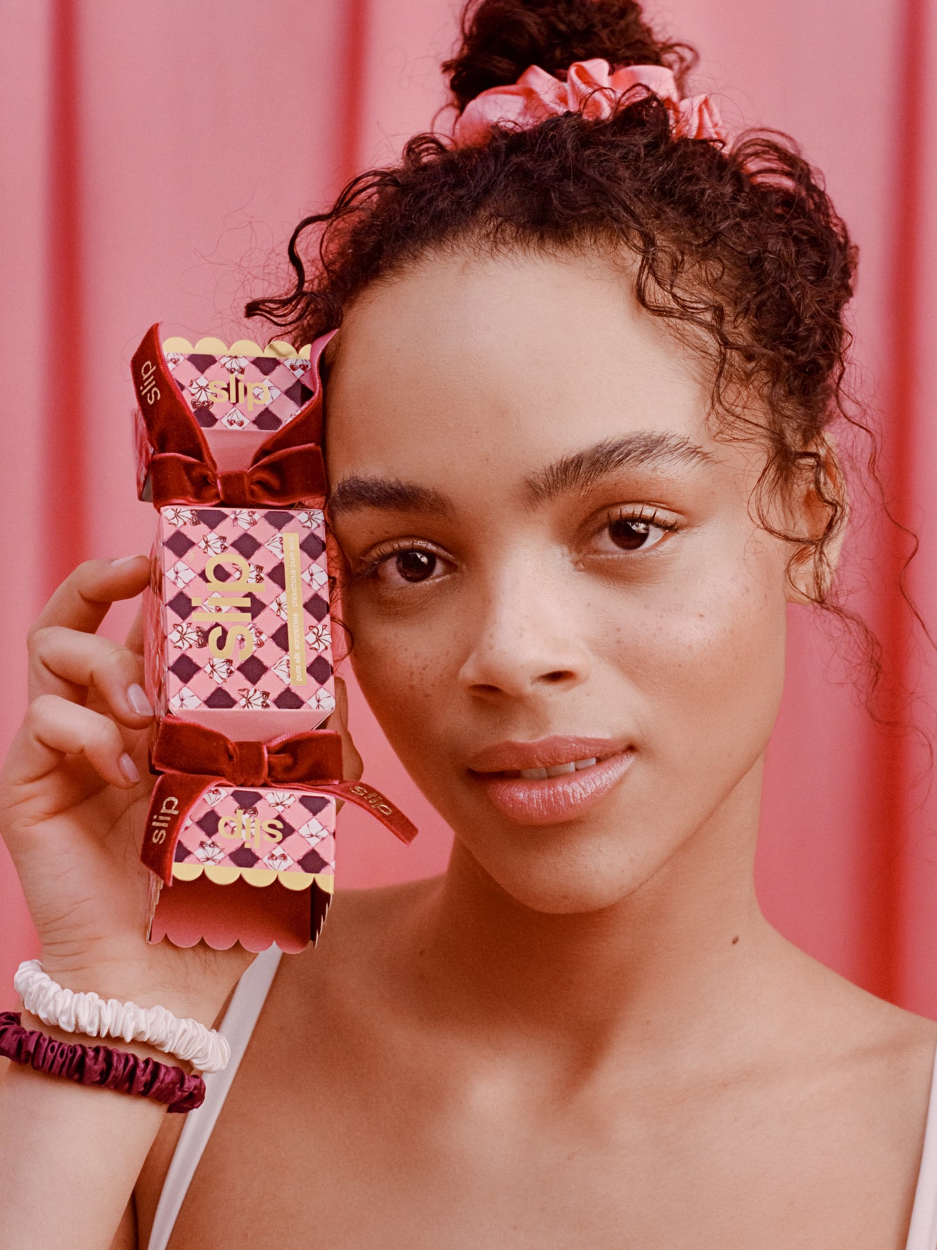 Slip Pure Silk Assorted Scrunchie Cracker Sweetheart Set