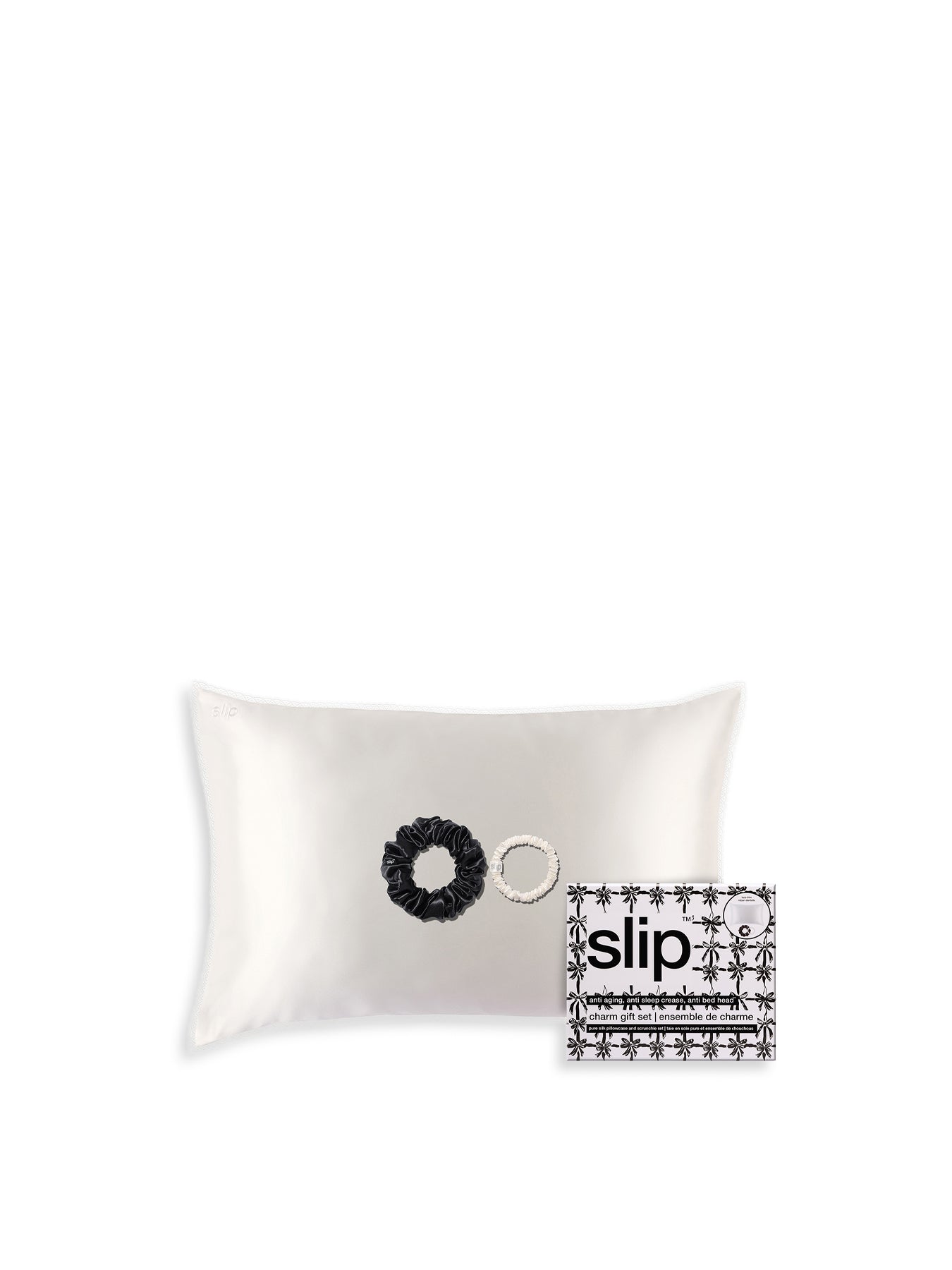 Pure Silk Queen Gift Set with Lace Trim Charm