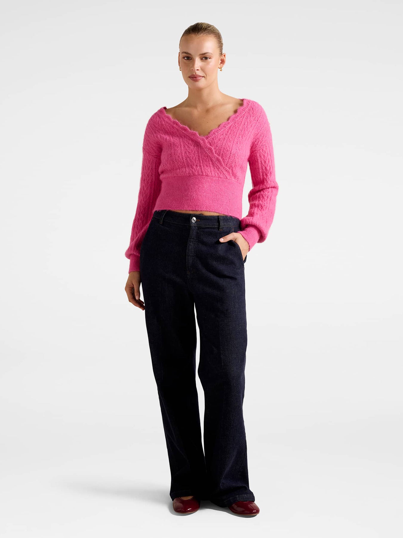 Kylie Stitch Wrap Sweater