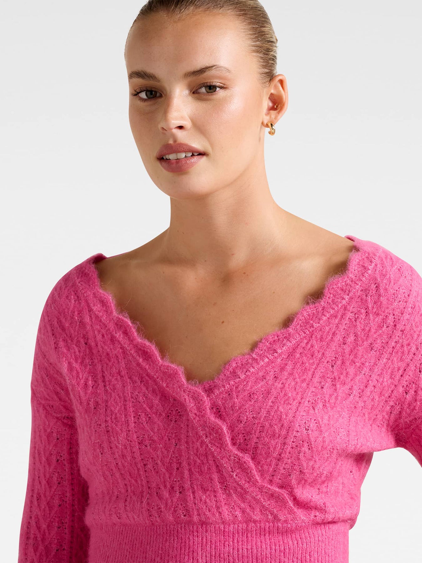 Kylie Stitch Wrap Sweater