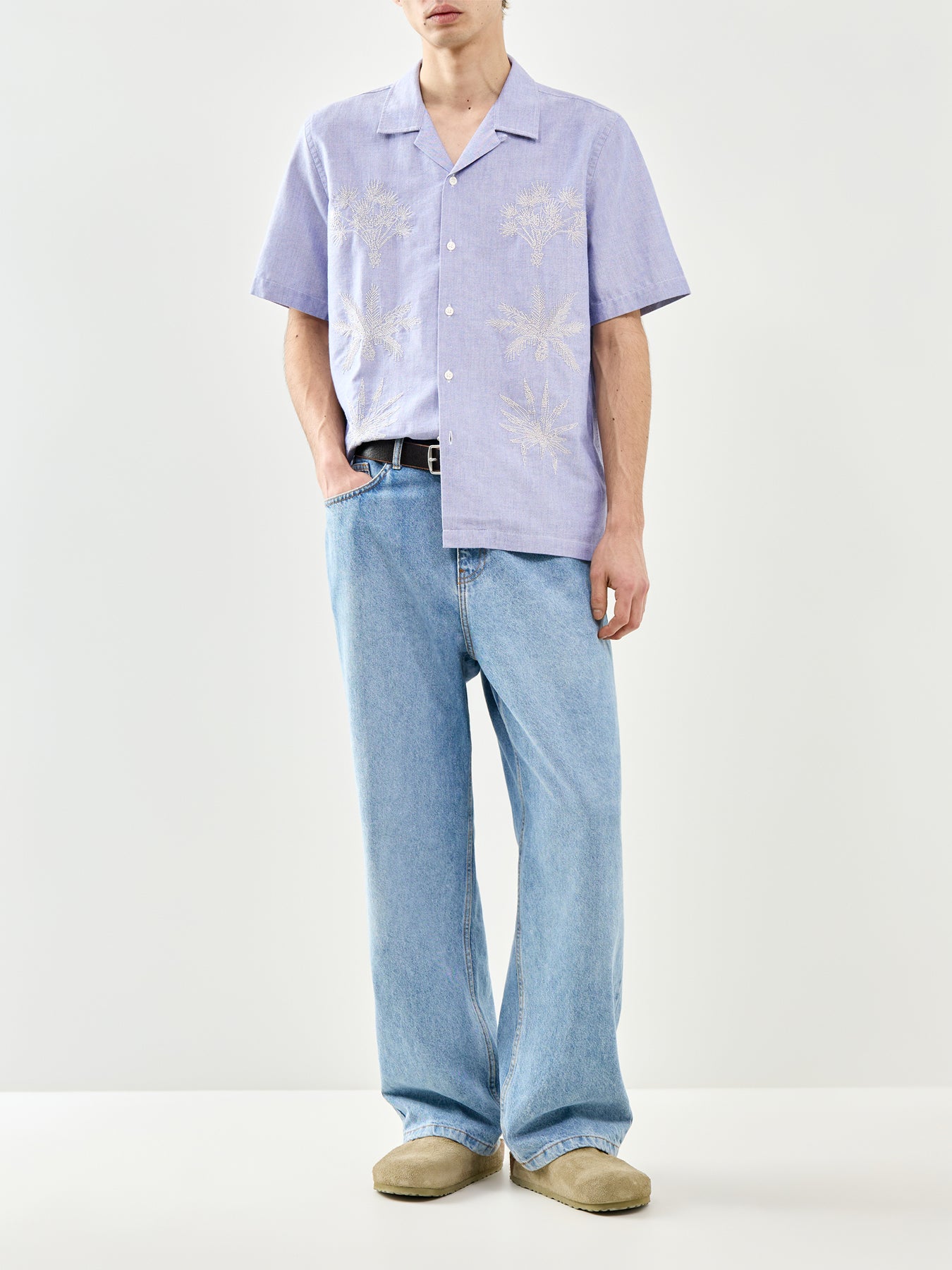 Road Trip Cotton Shirt Blue