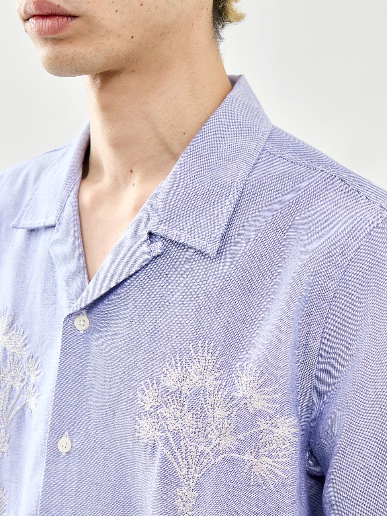 Road Trip Cotton Shirt Blue