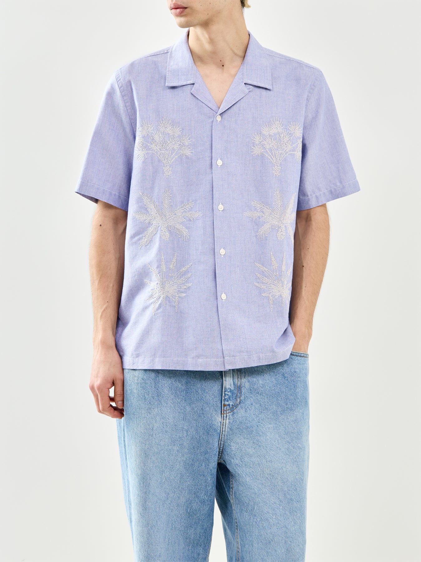 Road Trip Cotton Shirt Blue