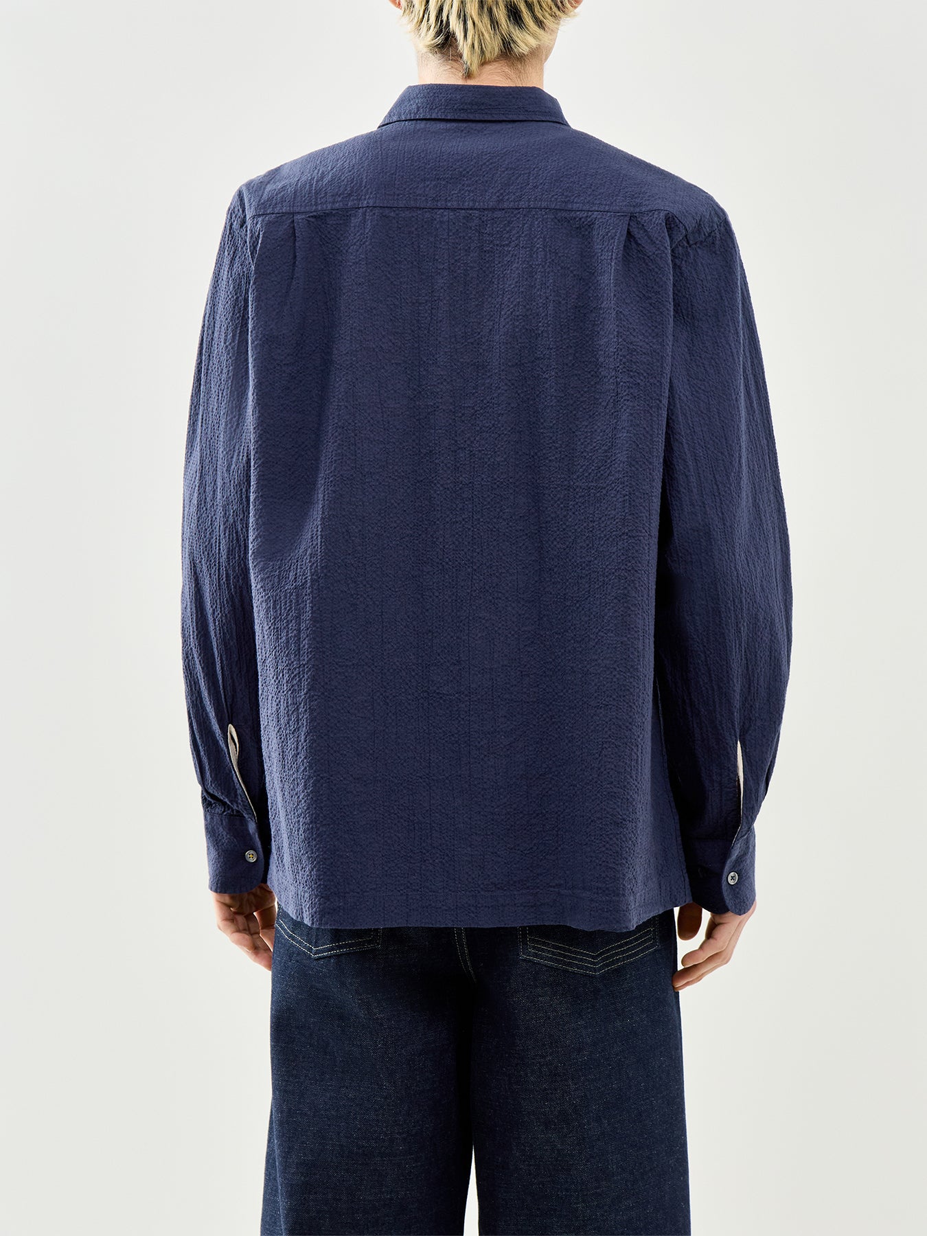 Lucky Cotton Shirt Navy