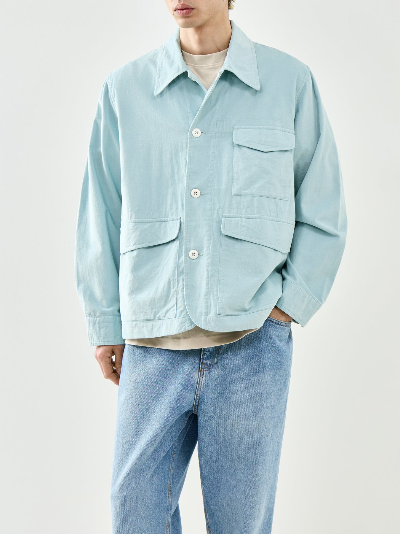 Duty Organic Cord Jacket Blue