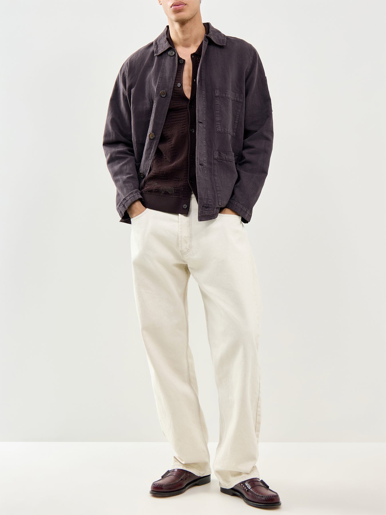 Coverall Shirt Jacket Brown – Fenwick