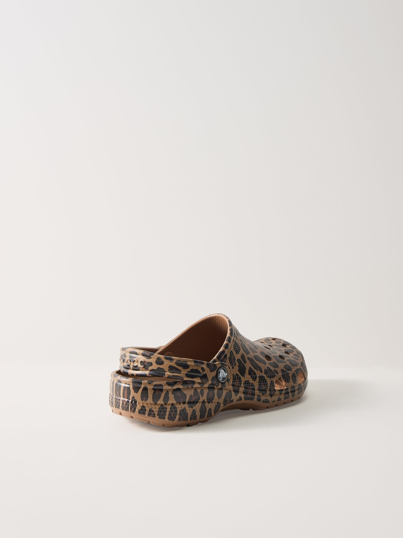 Classic Graphic Clog Sepia Leopard