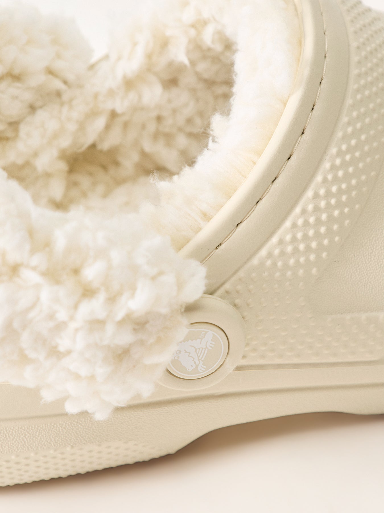 Fleece Lined Clogs White