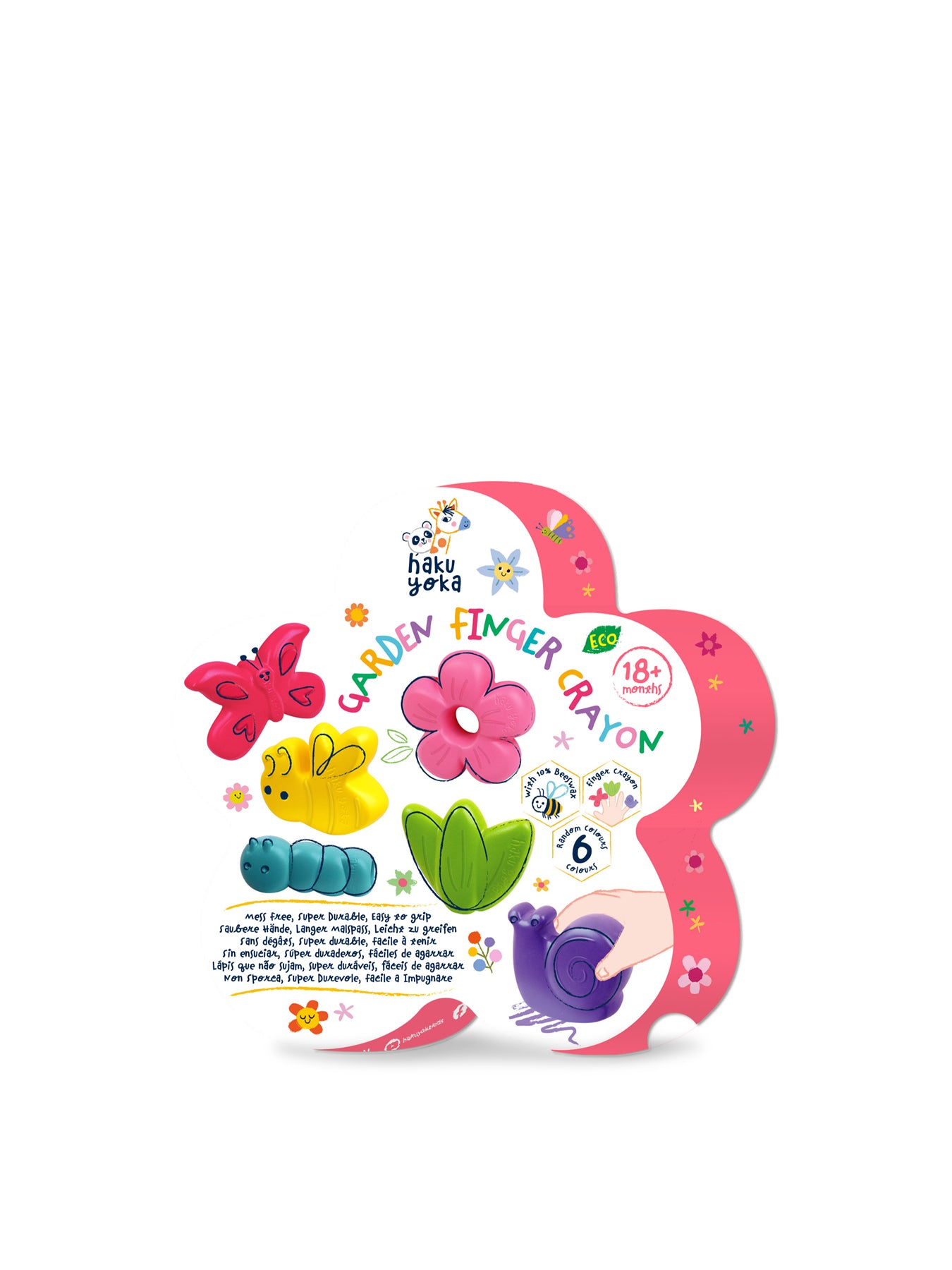Garden Finger Crayons Set of 6