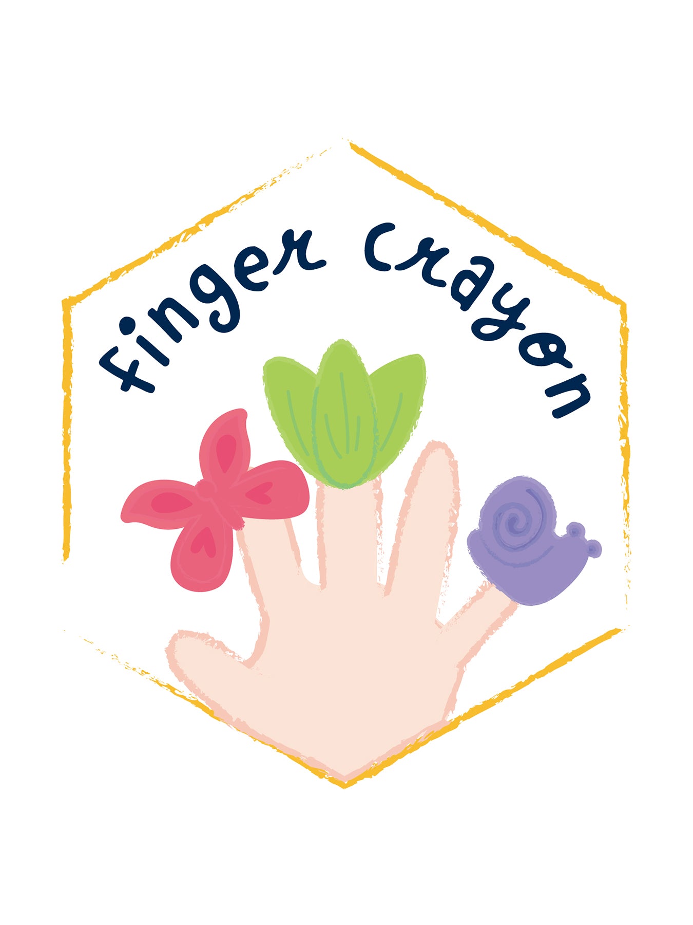 Garden Finger Crayons Set of 6