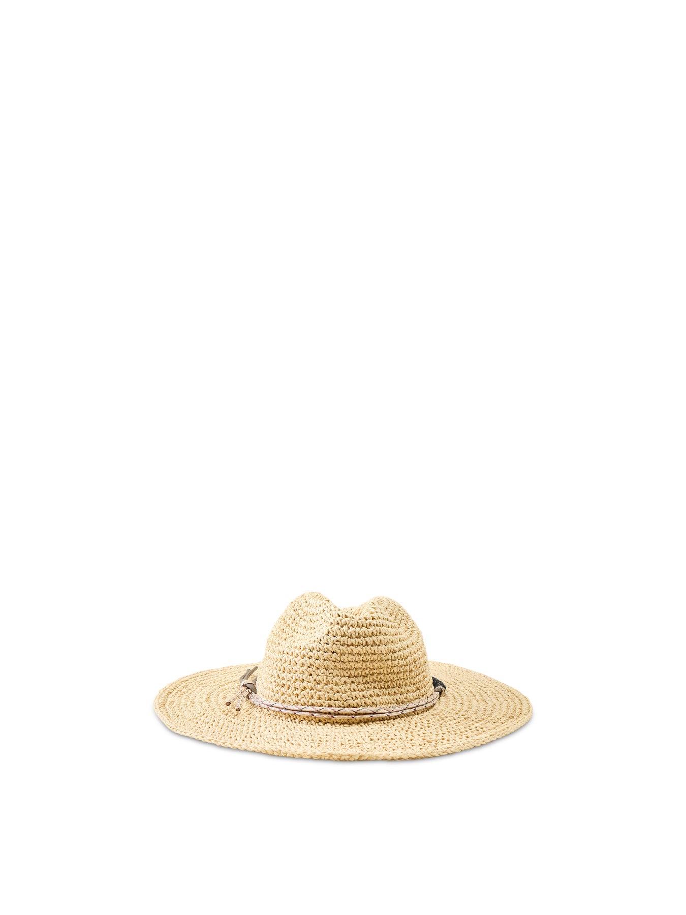 Wide Brim Straw Hat Beige