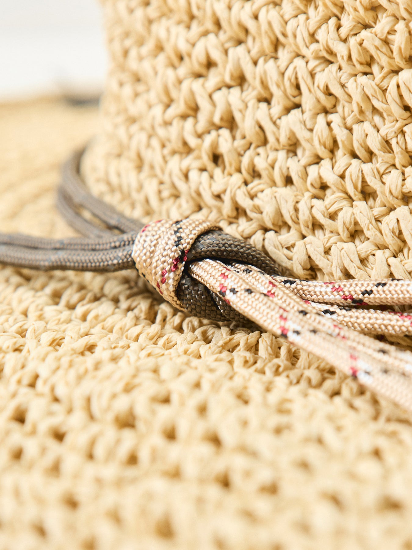 Wide Brim Straw Hat Beige