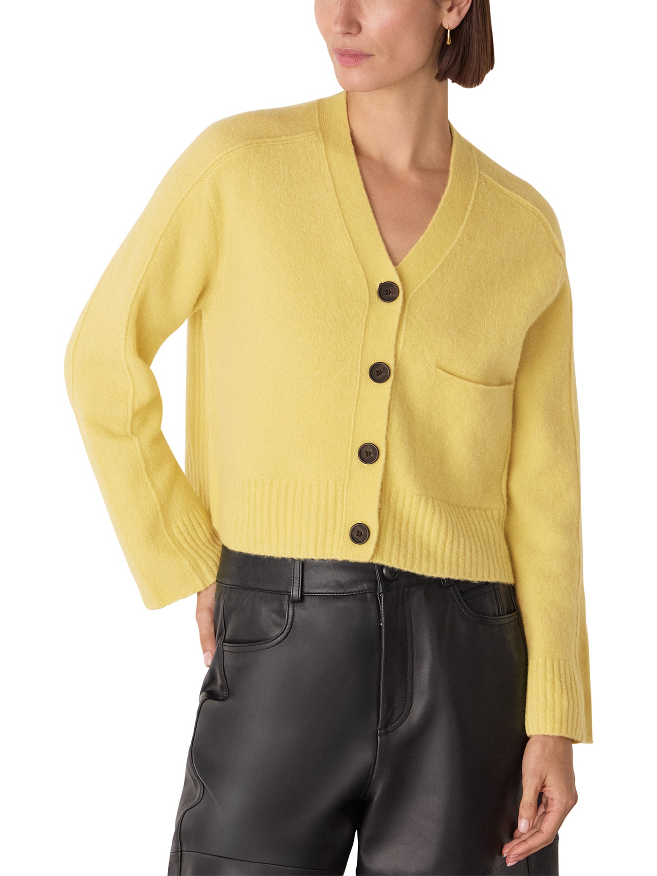 Wool Mix Pocket Cardigan