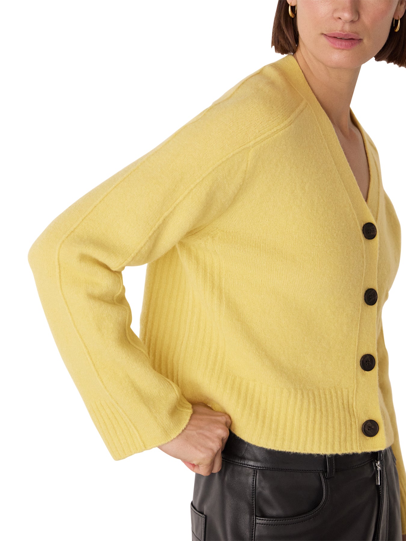 Wool Mix Pocket Cardigan