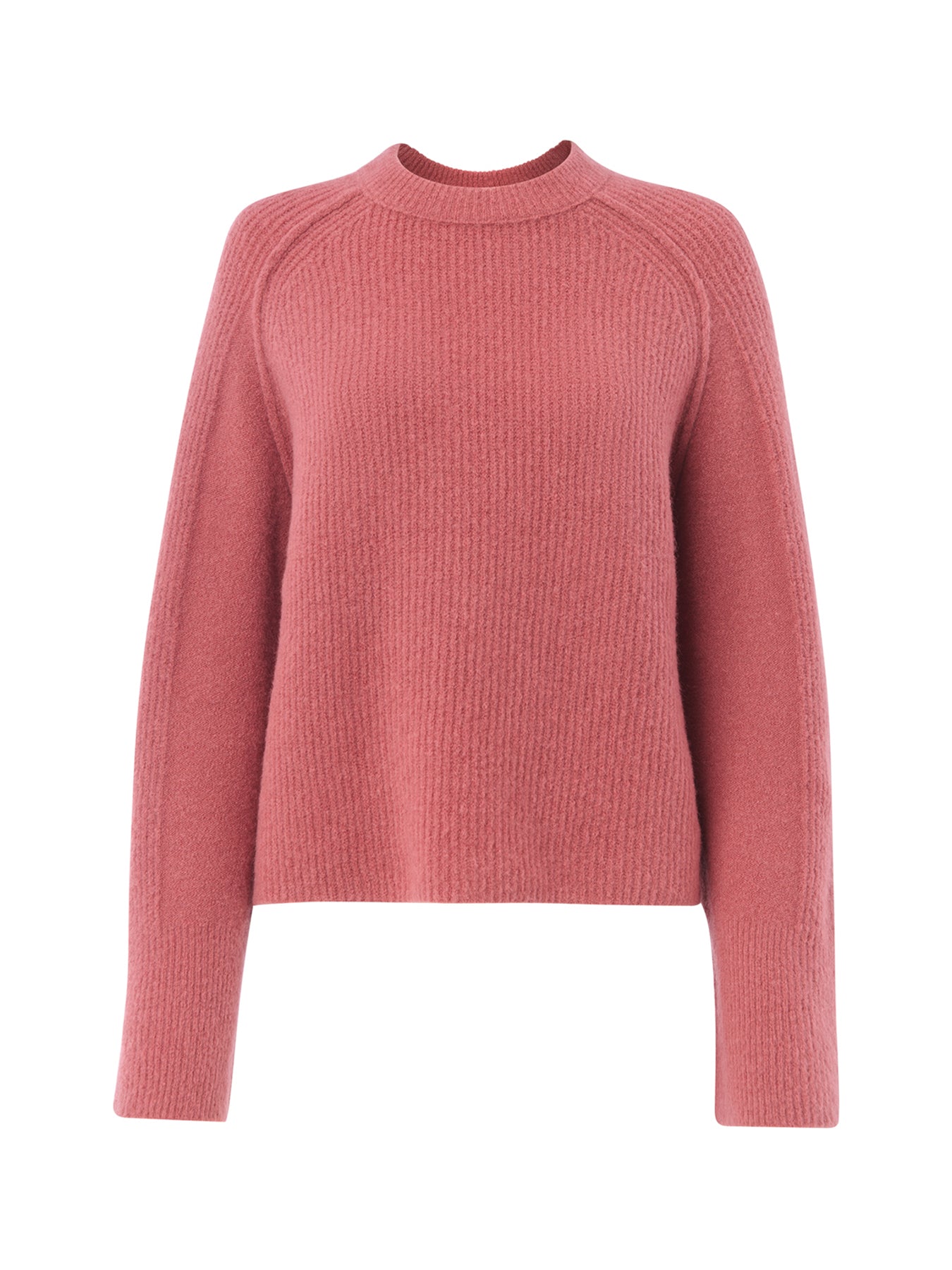 Aria Wool Crew Knit Pink