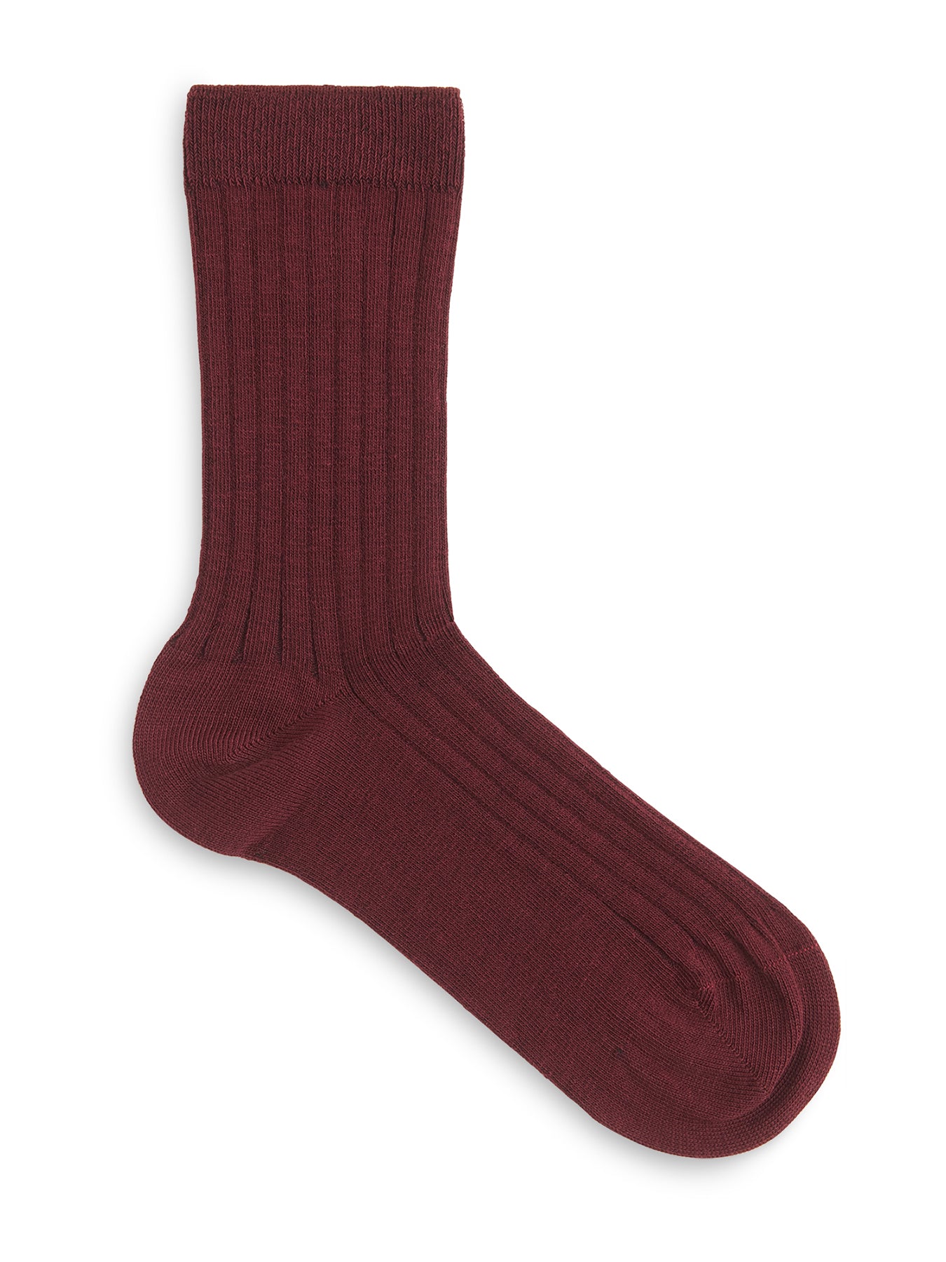 Classic Ribbed Sock Red