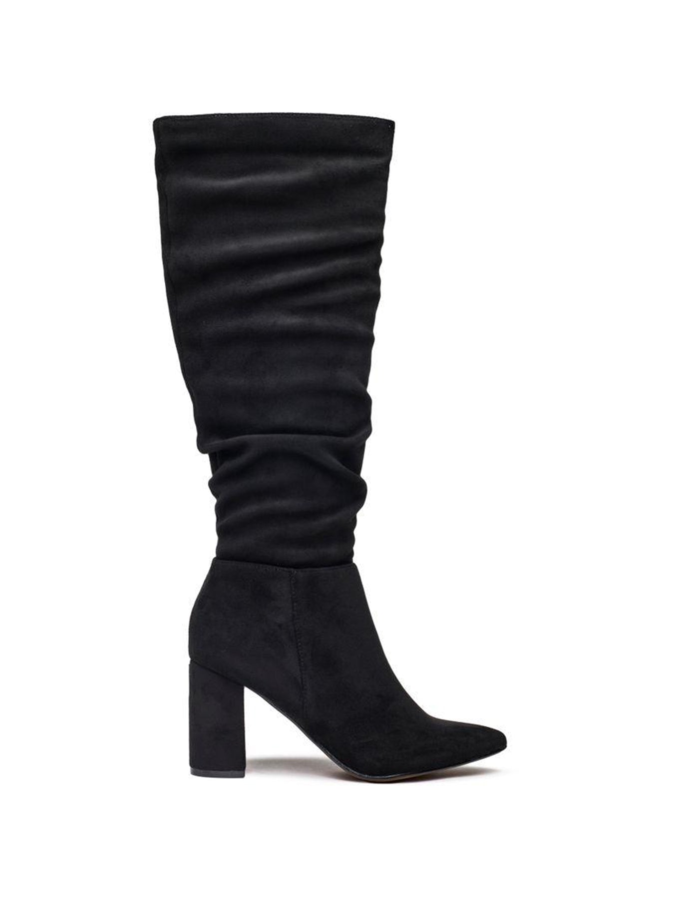 Vegan Knee High Boots Black