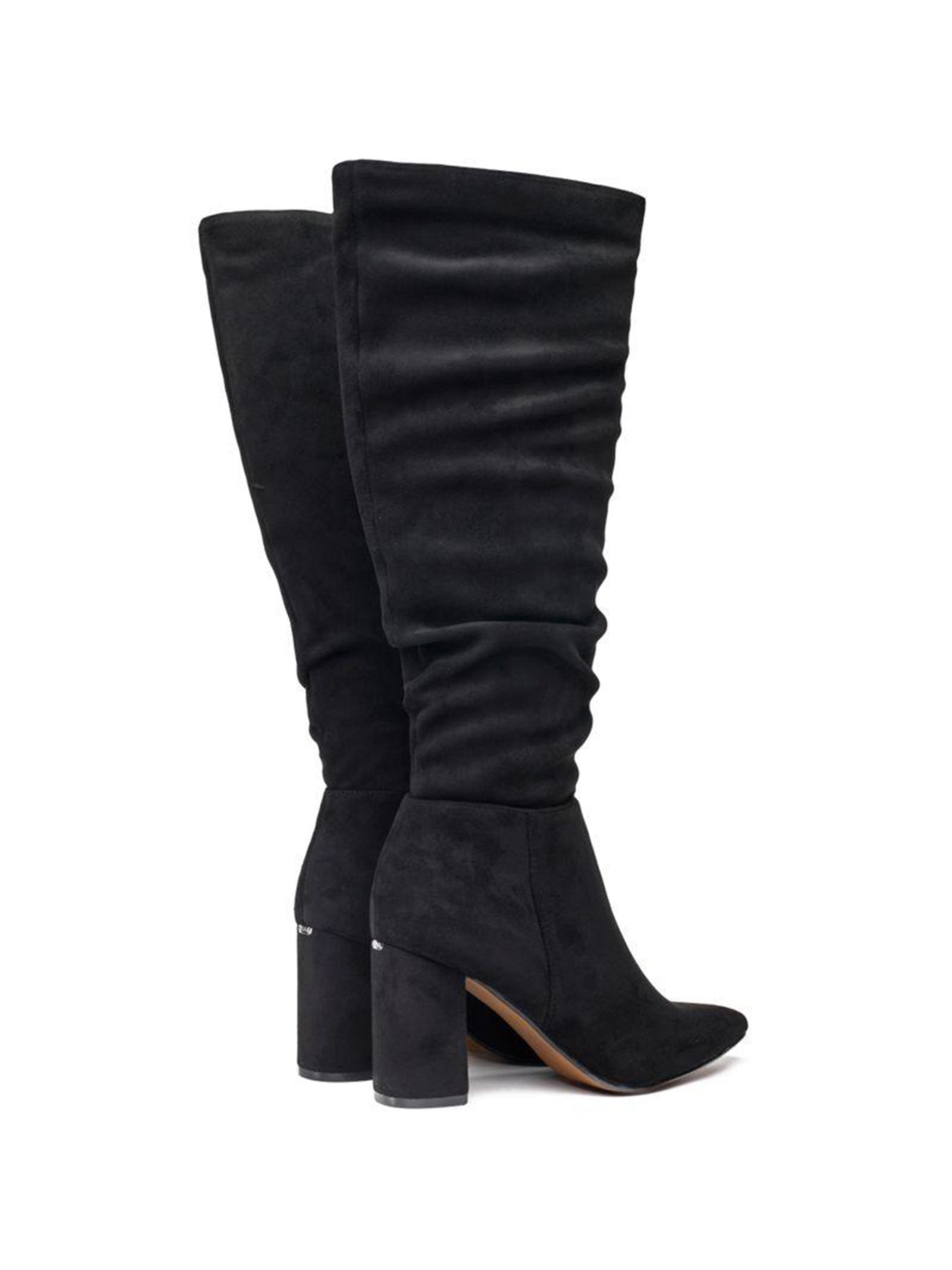 Vegan Knee High Boots Black