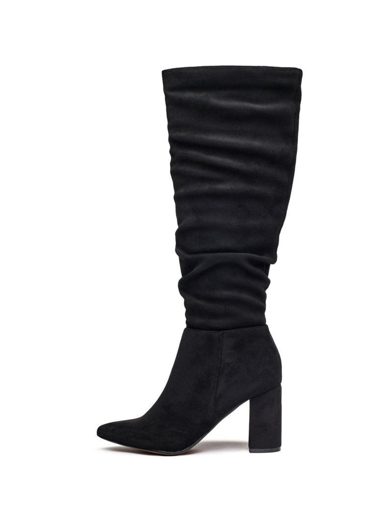 Vegan Knee High Boots Black